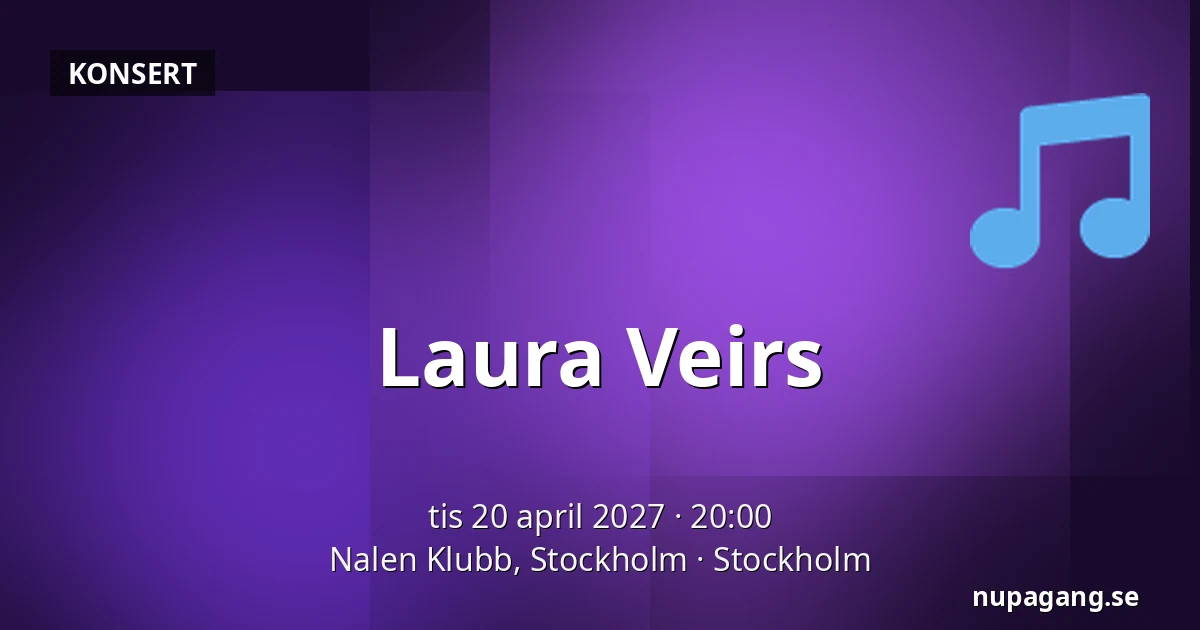 Laura Veirs — Nalen Klubb, Stockholm, Stockholm